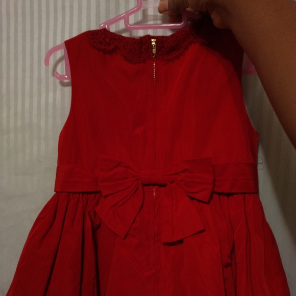 Jason Wu Neiman Marcus Lace Trim Dress Red 3T - Picture 7 of 11